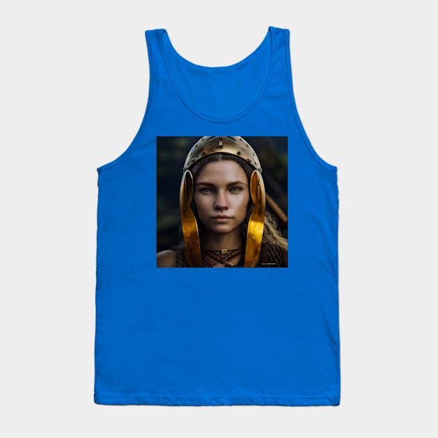 Viking Shield Maiden Tank Top by Grassroots Green